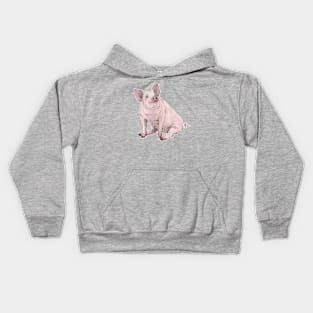 Pink pig Kids Hoodie